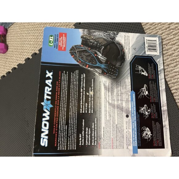 Snow ice Traction Snowtrax for  Large-XL, fits MEN 8-12 WOMEN 9.5+ outdoor shoes - Picture 9 of 13
